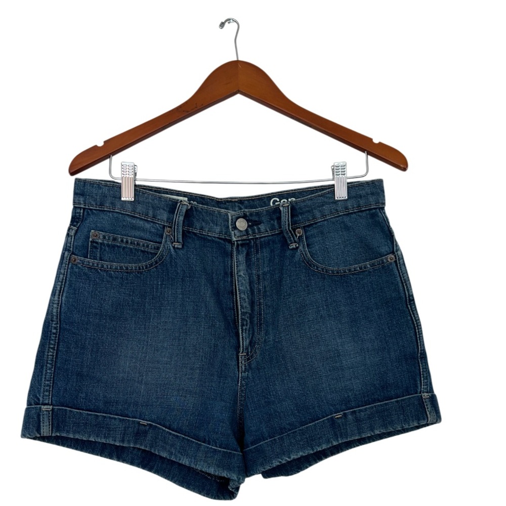 GAP Dark Blue  1969 Original High Rise Denim Shorts Women’s Size 30